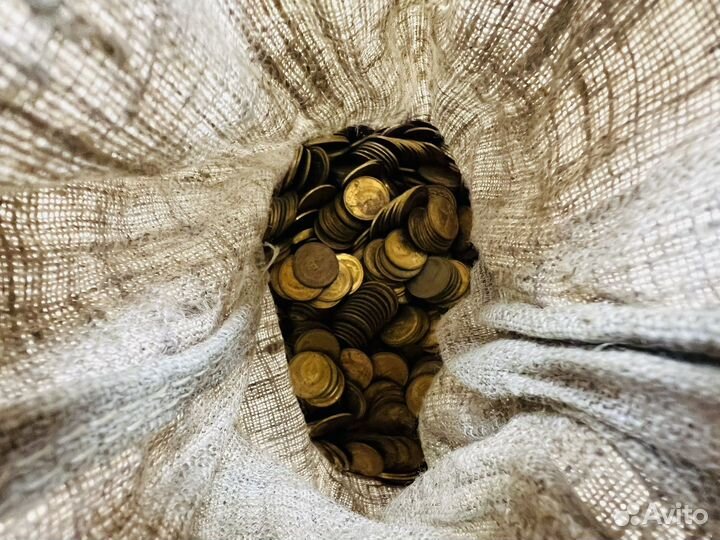 Монета 1 копейка 1991 года 3,5 кг. Из Мешка