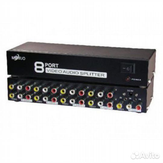 Сплиттер делитель AV сигнала 8 порт