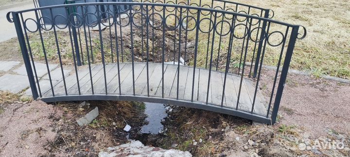 Мосток садовый кованый. Б\у