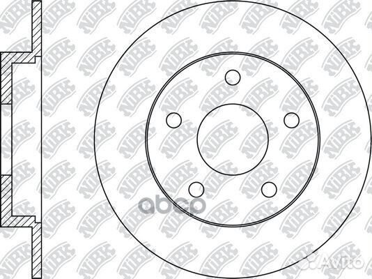 Диск тормозной зад nibk