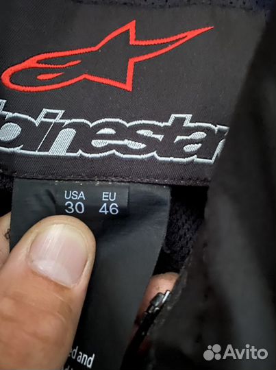 Мото штаны alpinestars 46 (кожа)