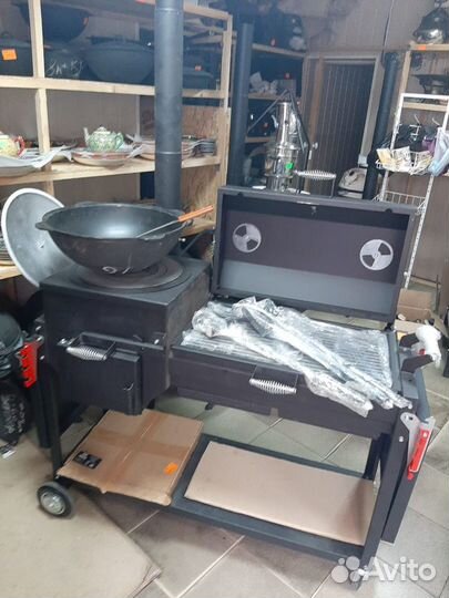 Печь-мангал-барбекю-казан - комплекс