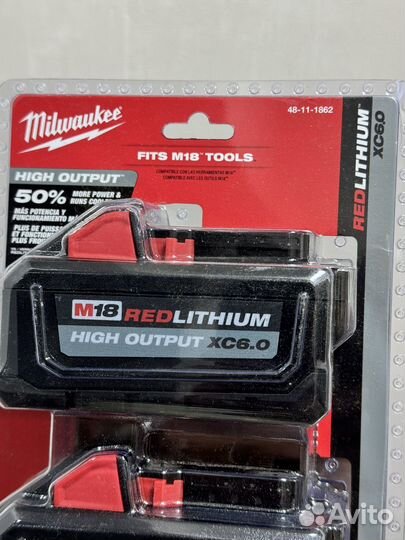 Аккумуляторы Milwaukee m18 48-11-1862 6ah