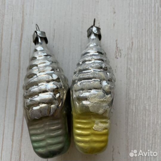 Елочная игрушка Домик СССР стекло 9 см