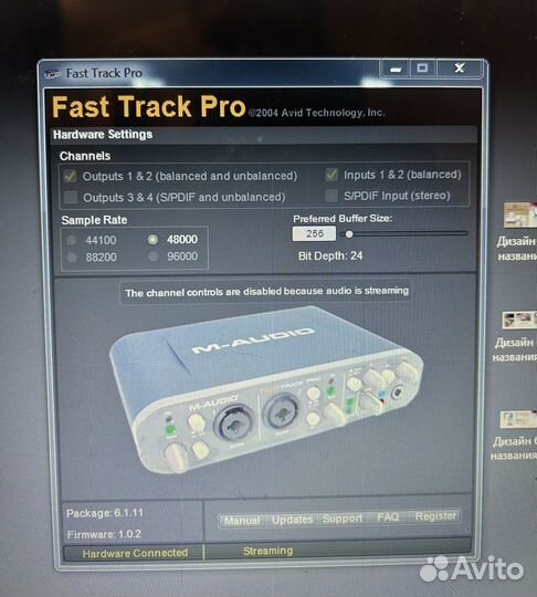 Внешняя звуковая карта m audio Fast Track Pro