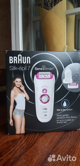 Электро Эпилятор Braun Silkepil 7 SensoSmart новый