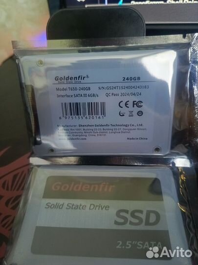 Ssd 240gb SATA 2.5 KinSpec, Goldenfir