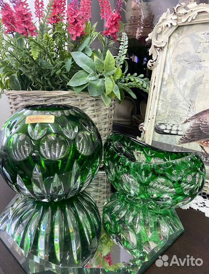 Роскошная хрустальная ваза Nachtmann