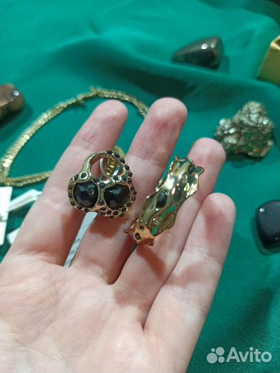 Бижутерия набор комплект кулон + кольцо