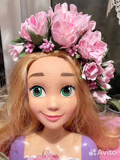 Ободок пионы розовые