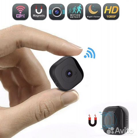 Мини Wi-Fi IP 1080P камера HD + акб + ик подсветка