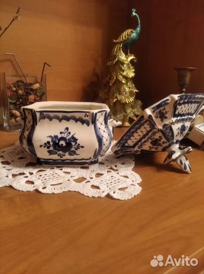 Шкатулка. Гжель