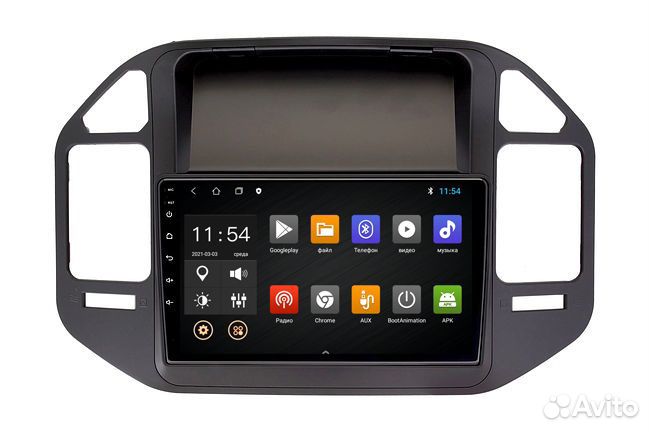 Штатная магнитола для Mitsubishi Pajero 3 на Andro