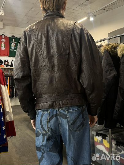 Кожаная куртка винтажная