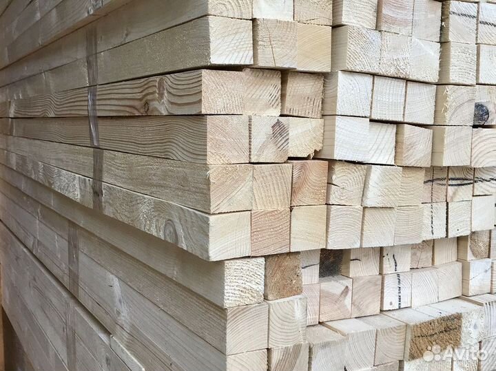 Брусок сухой строганный сорт ав 60*60*3000
