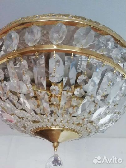 Люстра потолочная хрустальная