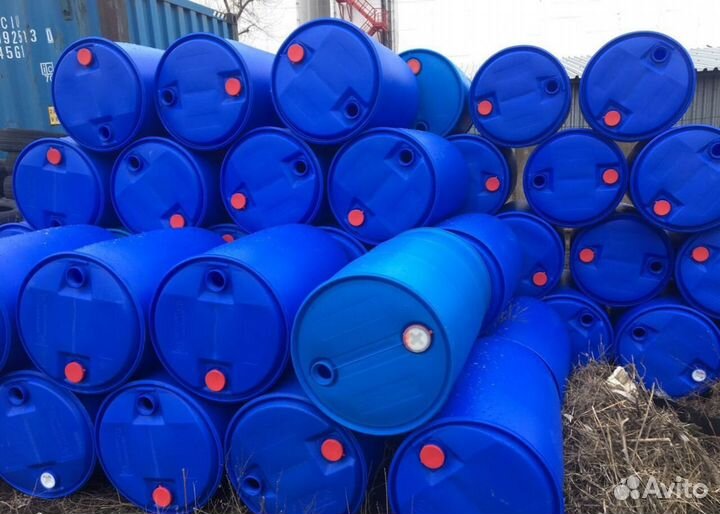 Бочка пластиковая 227 литров с двумя крышками