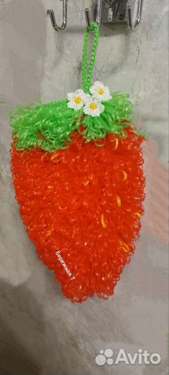 Мочалка-Клубничка