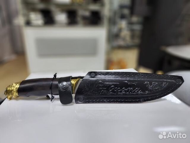 Нож Охота с гардой и навершием