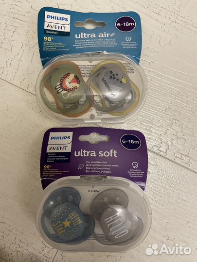 Новая Пустышка Philips Avent 6-18 мес, оригинал