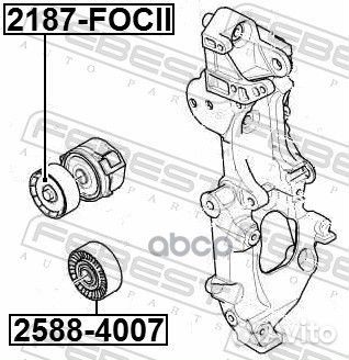 Ролик натяжной ford mondeo 2007-2014 febest 218