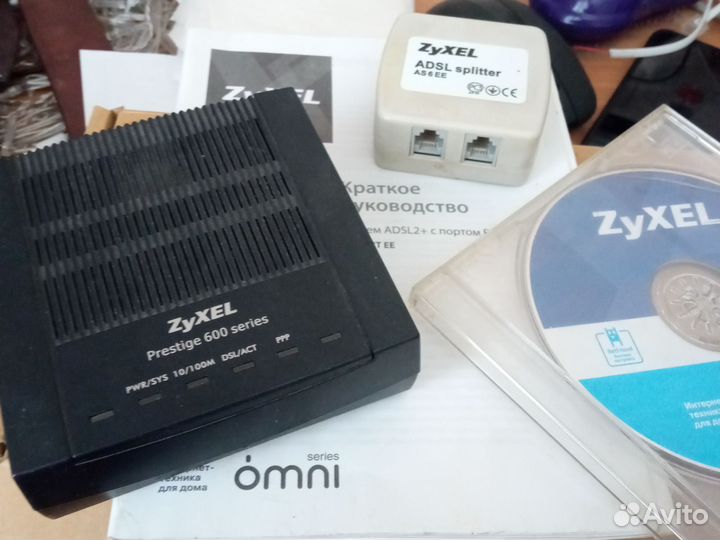Модем adsl2+ zyxel P-660RT EE