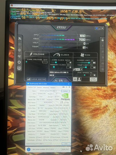 Видеокарта rtx 3060 ti 8gb