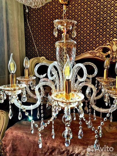 Люстра хрустальная. Винтаж