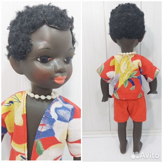 Кукла СССР Негритенок московская сип