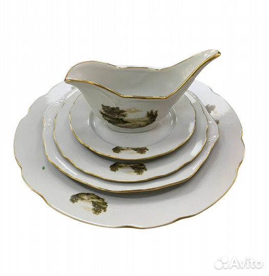 Набор тарелок фарфоровых.Дулево