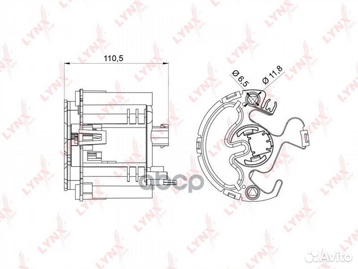 Фильтр топливный LF983M lynxauto