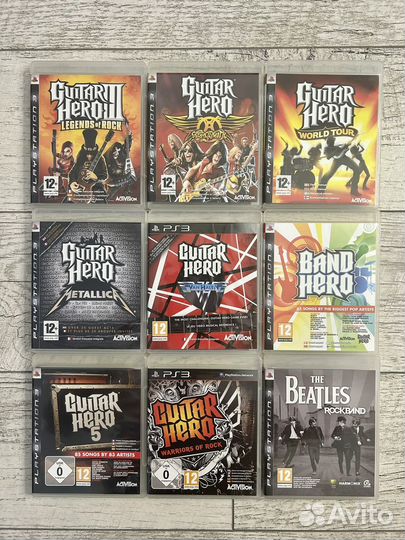 Диски Guitar Hero Xbox 360/PS3