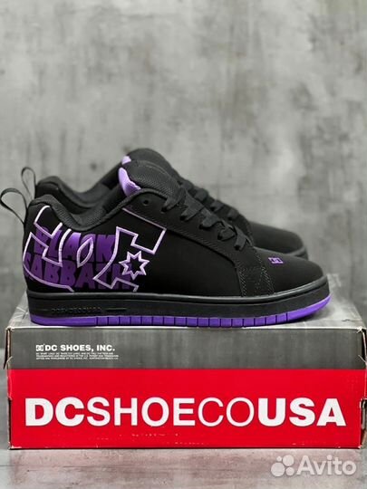 DC Shoes Court Graffik Purple x Black Sabbath