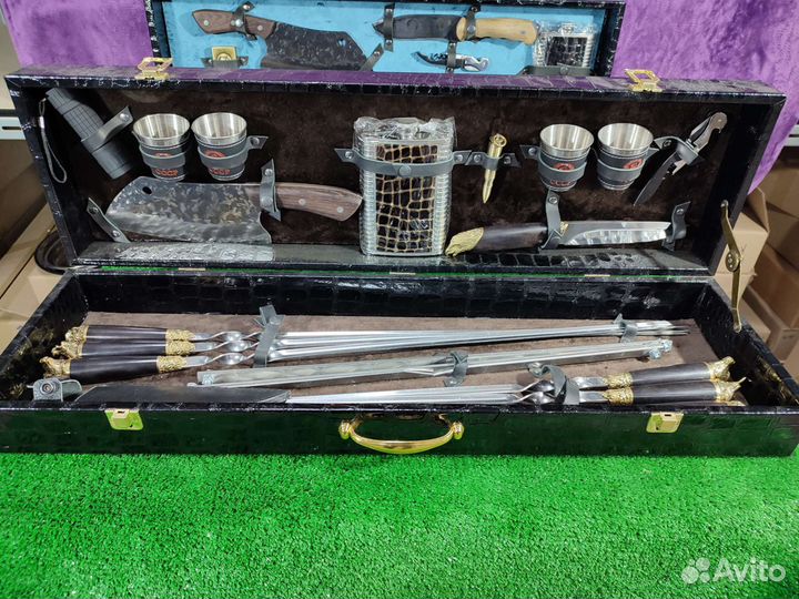 Набор шампуров в кейсе
