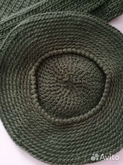 Шапка, комплект берет, шарф