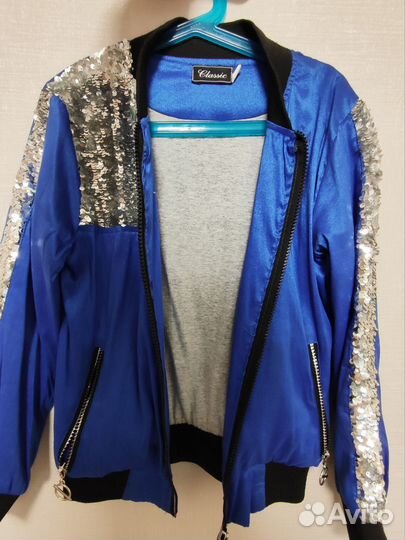 Куртка бомбер для девочки 134-140