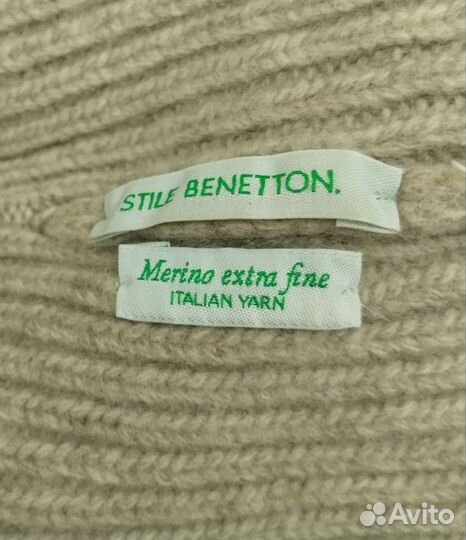 Шапка женская Benetton, бежевая (Оригинал)