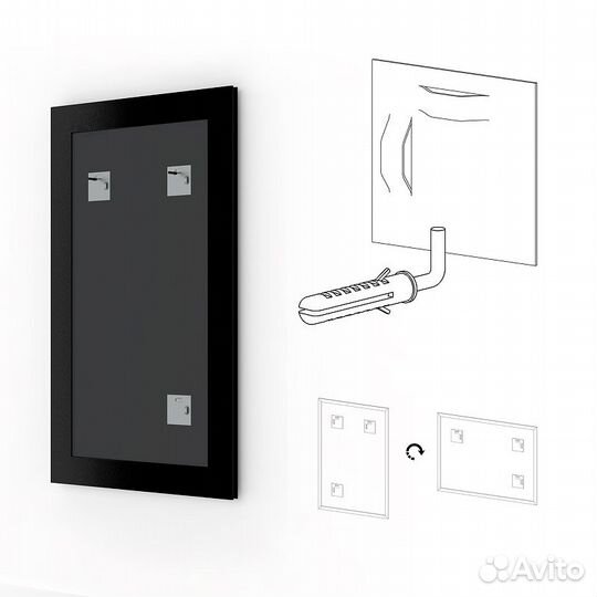 Зеркало Evoform Definite 136х76 BY 1106 в багетно