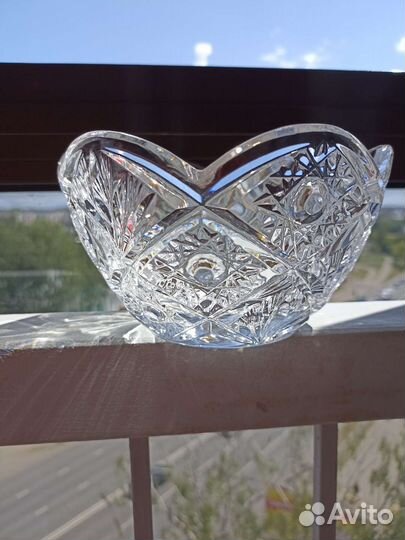 Салатник хрустальный, конфетница, ваза