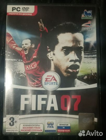 Pc dvd Fifa 07 лицензия с мануалами