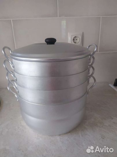 Мантоварка новая, алюминий, 3 решетки