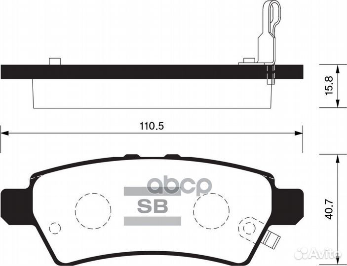 SP1477SNS GDB34051188 01 колодки дисковые з N