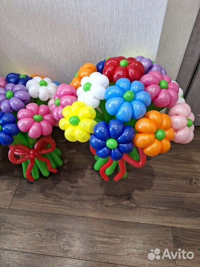 Цветы из воздушных шаров
