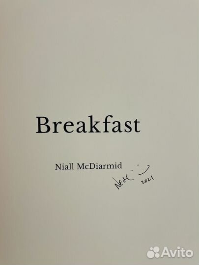 Фотокнига Niall McDiarmid Breakfast Подписана