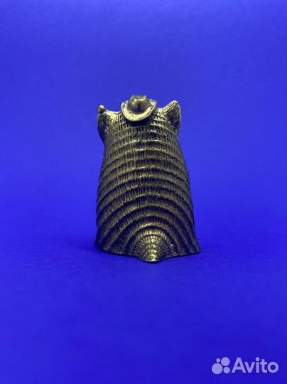 Кот колокольчик из бронзы