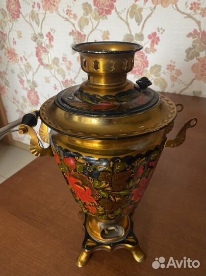 Самовар электрический СССР расписной хохлома