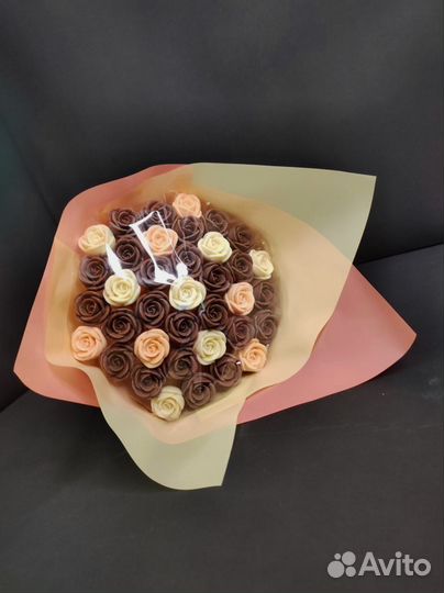 Букет - 37 Роз из Бельгийского Шоколада