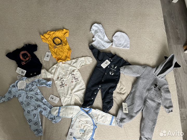 Пакет новых вещей для мальчика 56-74.бронь
