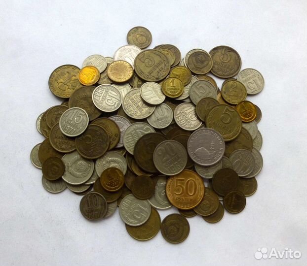 Монеты СССР и РФ 1961-1993 гг. - 137 шт без повтор