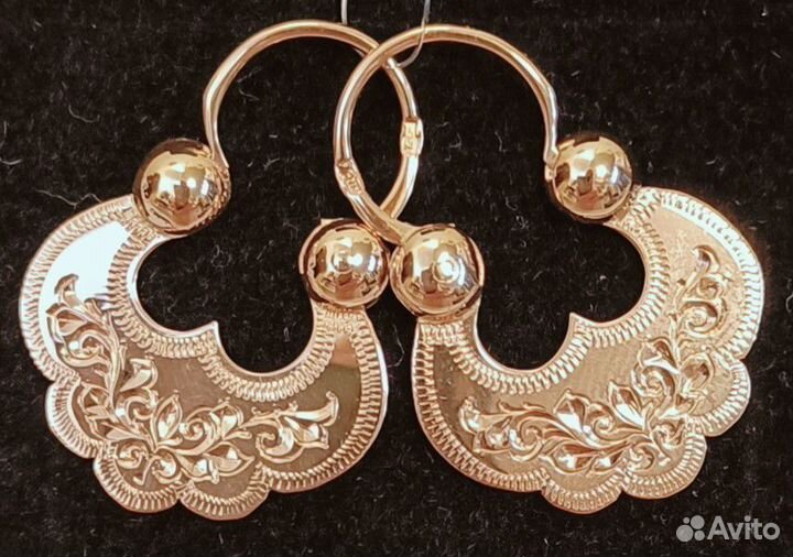 Золотые серьги